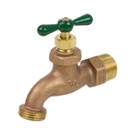 Brass No Kink Hose Bibb - MIP Inlet
