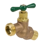 Brass No Kink Hose Bibb - Sweat