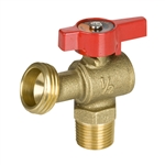 Brass Boiler Drain - MIP - 1/4 Turn