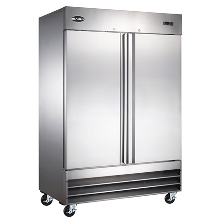 Two Door Reach-In Freezer
 S/S Interior & Exterior