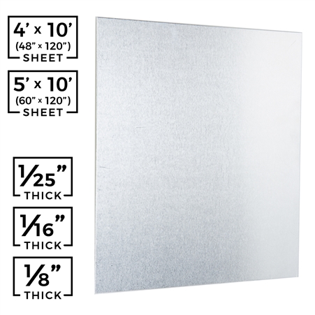 Smooth Aluminum Sheet - Sheet Metal Sizes