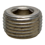 Short Counter Sunk Hex Plug - SS