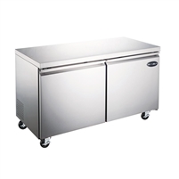 Two Door Under-Counter Freezer
 S/S Interior & Exterior