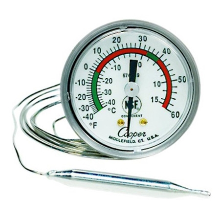 Remote Reading Thermometer - 2" Dial - 48" Capillary