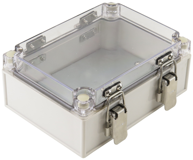 YuCo YC-400X300X180-TCH-UL Polycarbonate Enclosure Transparent Cover with Hinge