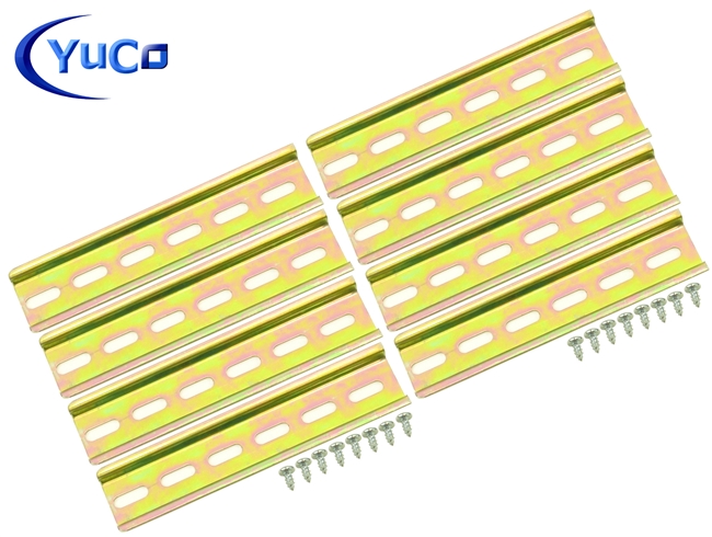 YuCo YC-DR-6-8 STEEL SLOTTED DIN RAIL 35mm X 7.5mm PR005 ASI RoHS