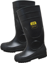 2WSSPT16-12 Plain Toe PVC over the sock knee boot-sz12