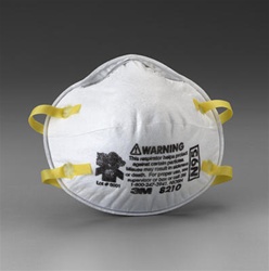 3M8210 3M Dust Mask N95 Sanding, Grinding, Sawing, Sweeping & Insulating. 20/Bx..