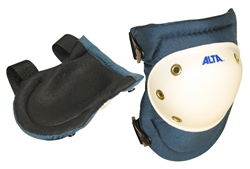 AIKE50903 Hard White Plastic Cap Knee Pads/Buckle Fastening System