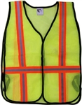 ASIA49L Safety Vest-Mesh Lime Strip Size Large