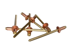 CS44D100 1/8 x 1/4 Copper Rivet Sold in Bags of 100