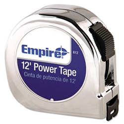 EM612 Empire 12’ x 5/8” Chrome Powerlock Tape  Measure