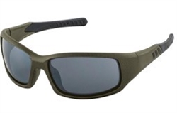 ERB17581 Olive Green Metallic Frame/Gray Mirror Lens Safety Glasses