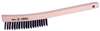 FB10 Weiler Brush 14" X 1" Curved Handle Wire Brush 1-3/16" Trim Length  Block Size 8" X 2-3/4"