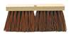 FB1677D Weiler Brush 16" Dyed Palmyra Street Broom 2 Tapered Handle Holes  6-1/4" Trim Length