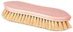 FB72001 Weiler Brush 9" White Tampico Pointed Style Scrub Brush 1-1/8" Trim Length