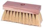 FB73195 Weiler Brush 7" White Tampico 5 Row Roof Brush-Threaded Handle Hole 2" Trim Length