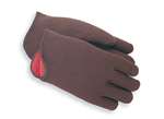 GV79001 Brown Jersey - Red Liner Glove - Large - Sold In Dozens Only