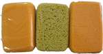 HD3PK 3pk. of Sponges - (1) 6”x4”x2” Fine Cell, (1) 6”x4”x2” Honeycomb, & (1) 6-1/2”x4-1/4”x2-1/8” Fine Cell