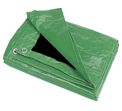 HG3040GB 30' x 40' Green/Black Poly Tarp