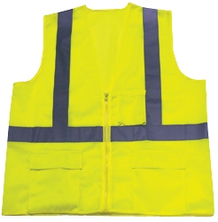 IRW1284LZX Safety Vest-Mesh Lime Strip Size X-Large