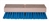 MB610 10" Blue Crimped Polypropylene Acid Brush 1-3/4” Trim (1) Threaded & (1) Tapered Hole