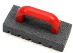 MO250 8” x 3 1/2” x 1 1/2” Silicon Carbide Fluted Rubstone with Handle (Sold in boxes of 5 only)