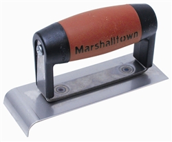 MT489N Marshalltown 1 x 6 Narrow Stainless Steel Hand Edger-DuraSoft® Handle; 1/4 R, 3/8 Lip