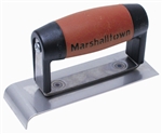 MT490N Marshalltown 1 x 6 Narrow Stainless Steel Hand Edger-DuraSoft® Handle; 3/8 R, 1/2 Lip