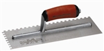 MT706SD Marshalltown 11 x 4 1/2 Notched Trowel-3/32 x 3/32 x 3/32 SQ w/Curved DuraSoft® Handle