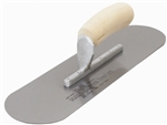 MTMSP245 Marshalltown 24 X 5" High Carbon Steel Pool Trowel w/Curved Wood Handle