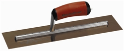 MTMXS145GD Marshalltown 14 X 5" Golden Stainless Steel Finishing Trowel with DuraSoft® Handle