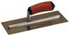 MTMXS1GSD Marshalltown 11 X 4 1/2" Golden Stainless Steel Finishing Trowel with DuraSoft® Handle