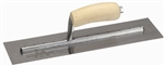 MTMXS205SS Marshalltown 20 X 5" Bright Stainless Steel Finishing Trowel with Wooden Handle
