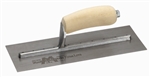 MTMXS3 Marshalltown 11 X 4 3/4 Finishing Trowel w/ Curved Wood Handle