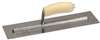 MTMXS1SS Marshalltown 11 X 4 1/2" Bright Stainless Steel Finishing Trowel with Wooden Handle