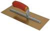 MTPB1GSD Marshalltown 11 X 4 1/2 PermaShape® Golden Stainless Steel Finishing Trowel w/Curved DuraSoft® Handle