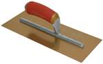 MTPB1GSD Marshalltown 11 X 4 1/2 PermaShape® Golden Stainless Steel Finishing Trowel w/Curved DuraSoft® Handle