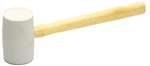 ND197W 2lb. White Rubber Mallet Wood Handle - Import