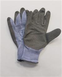 NG1512XL Pr Blue Crinkle Cut Heavy Duty Gray Palm Glove - XLarge - Sold in Dozens Only
