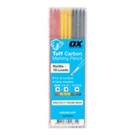 OXP503202  OX Carbon Pencil  Lead  Red/Yellow/Graphite 10/pk