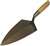 RT110 12 W Rose 12" Philadelphia Brick Trowel with Wood Handle 5-9/16” Heel