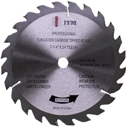 SVRP725 7-1/4" Carbide Circular Saw Blade 24 Tooth Sold in Boxes of 25 Only