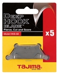 TAHKB5 Tajima Deep Hook Blade 5/Pk. Carded