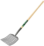 TR30331 Truper 10T Manure/Bedding Fork-Wood Handle - sold in 6's