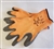 WF454M - Orange Knit/Gray Palm Winter Glove