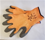 WF454M - Orange Knit/Gray Palm Winter Glove