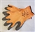 WF454XL - Orange Knit/Gray Palm Winter Glove