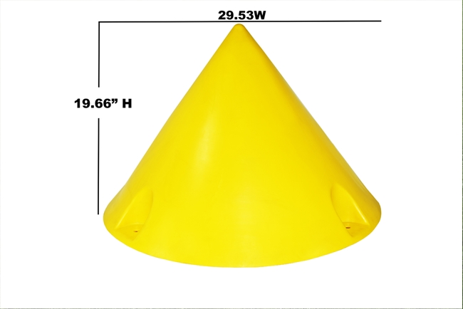 Avlite Airfield Cone Marker- Yellow