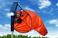 18 Inch x 60 Inch Solar Lighted Windsock Combo